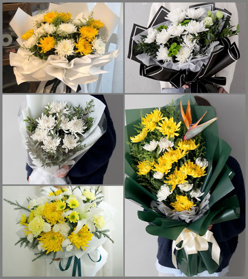 山东青岛平度市明村镇景村白事花束代送